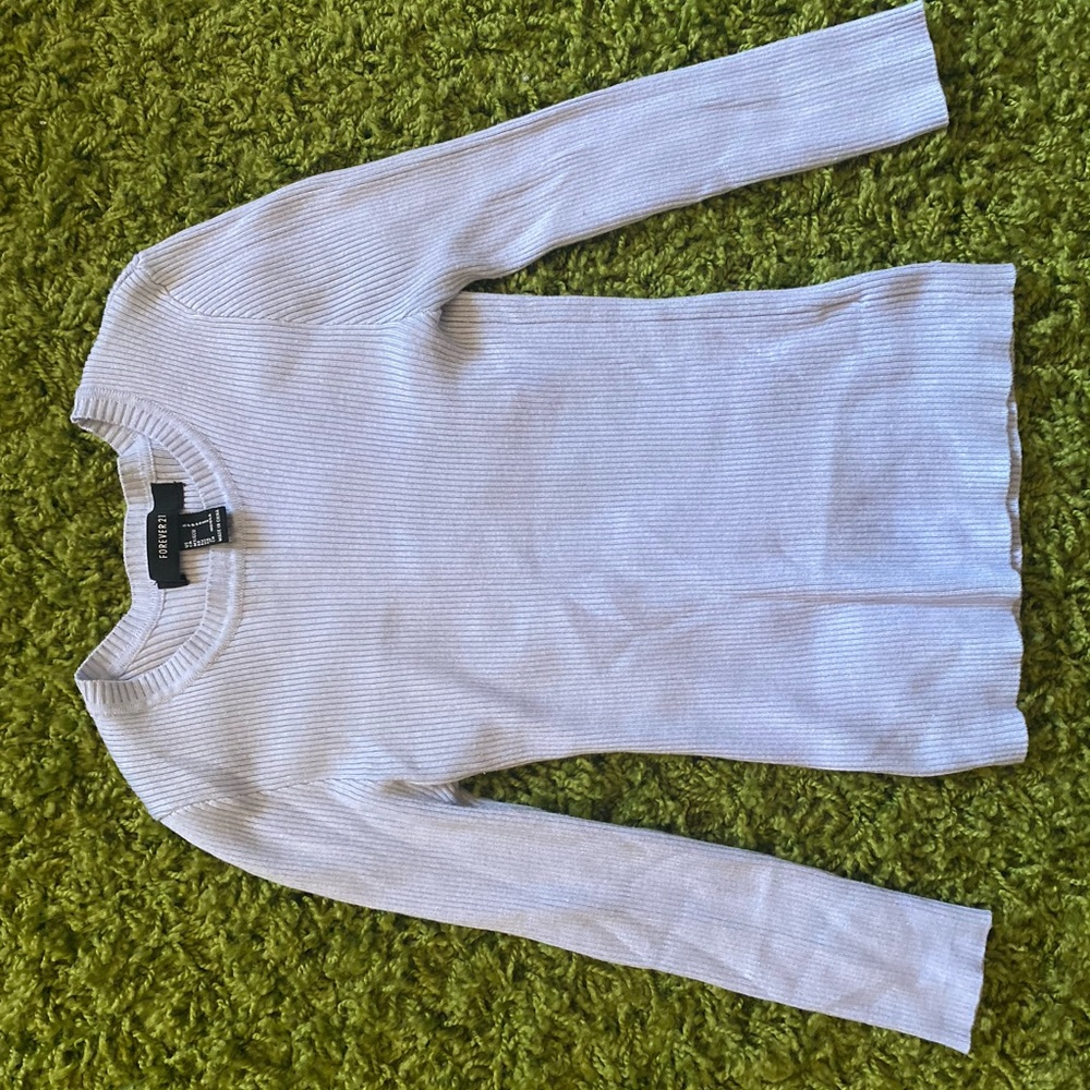Forever 21- plain light purple / blue long sleeved